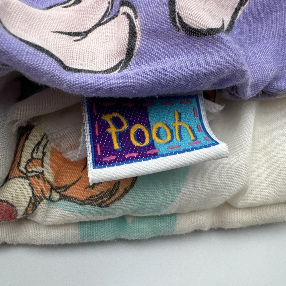 VTG Y2K Winnie the Pooh Comforter Baby Blanket & Receiving Blanket Disney 1994